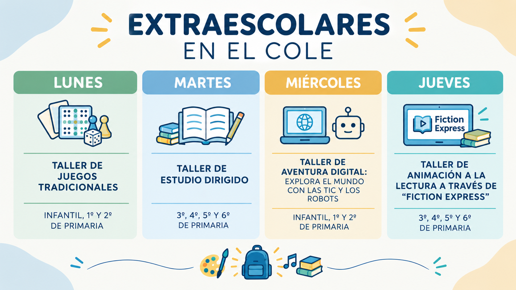 Horario Act. Extraescolares